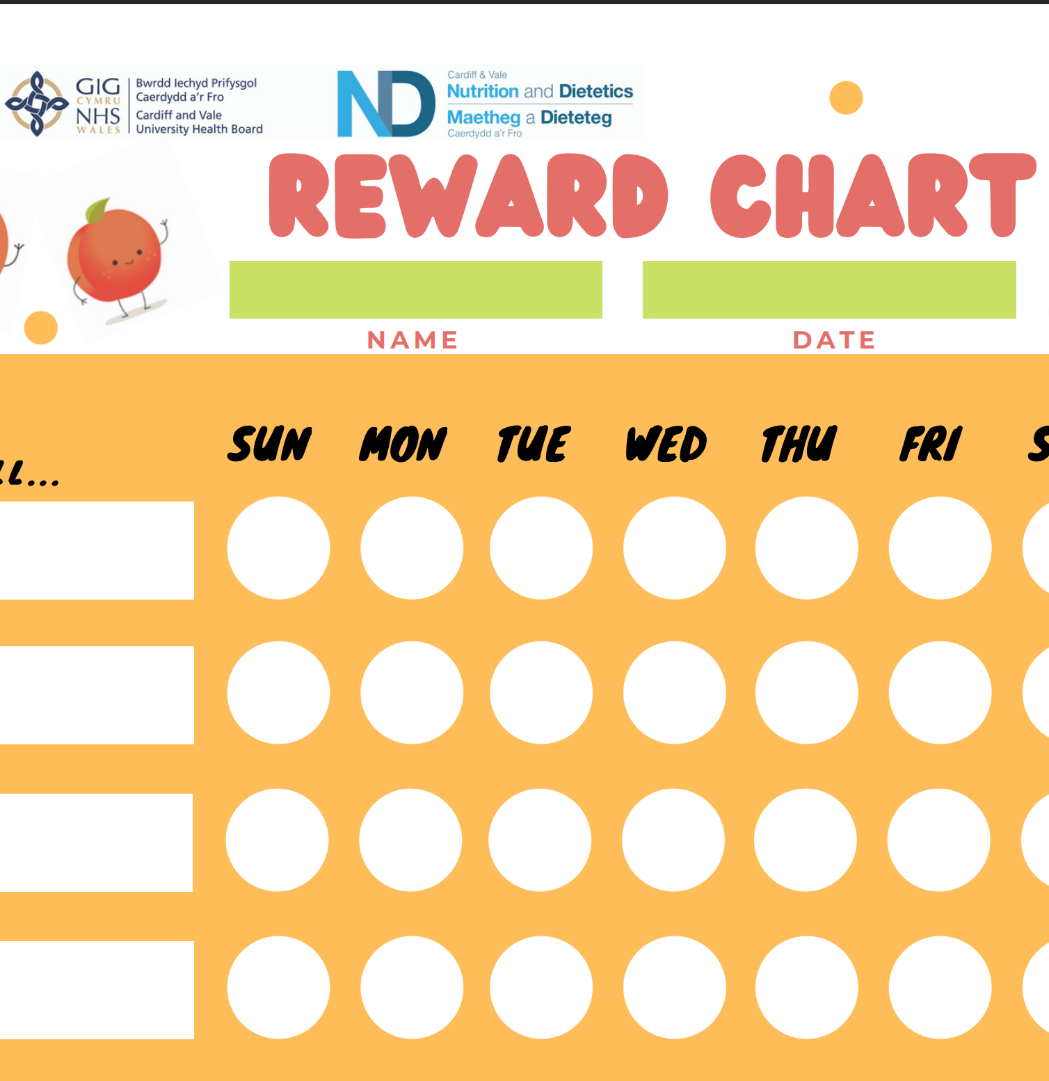 NYLO Reward Chart