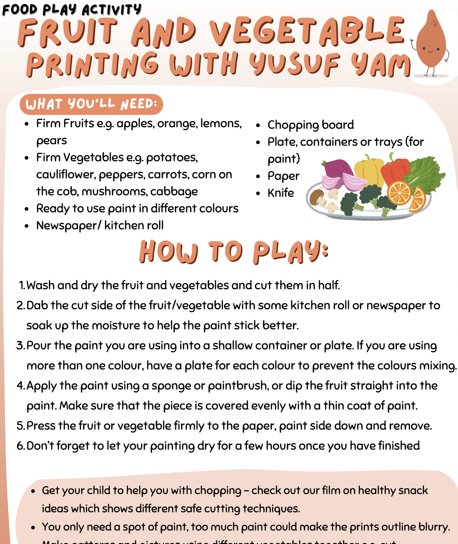 Fruit and Vegetable Printing
